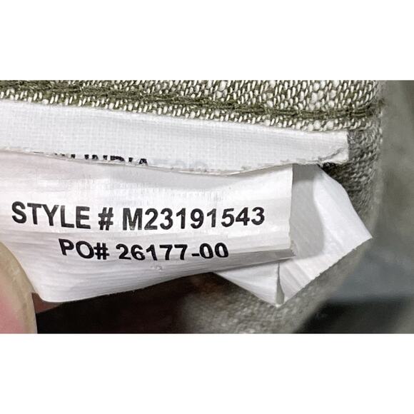 prAna Sz Tall Medium Slim Fit Organic Cotton Long Sleeve Green Button Down Shirt - Picture 13 of 13